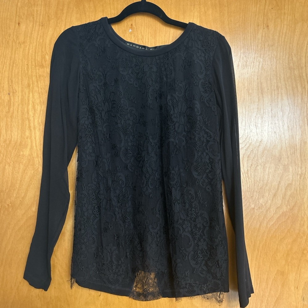 Barbara Bui black lace top